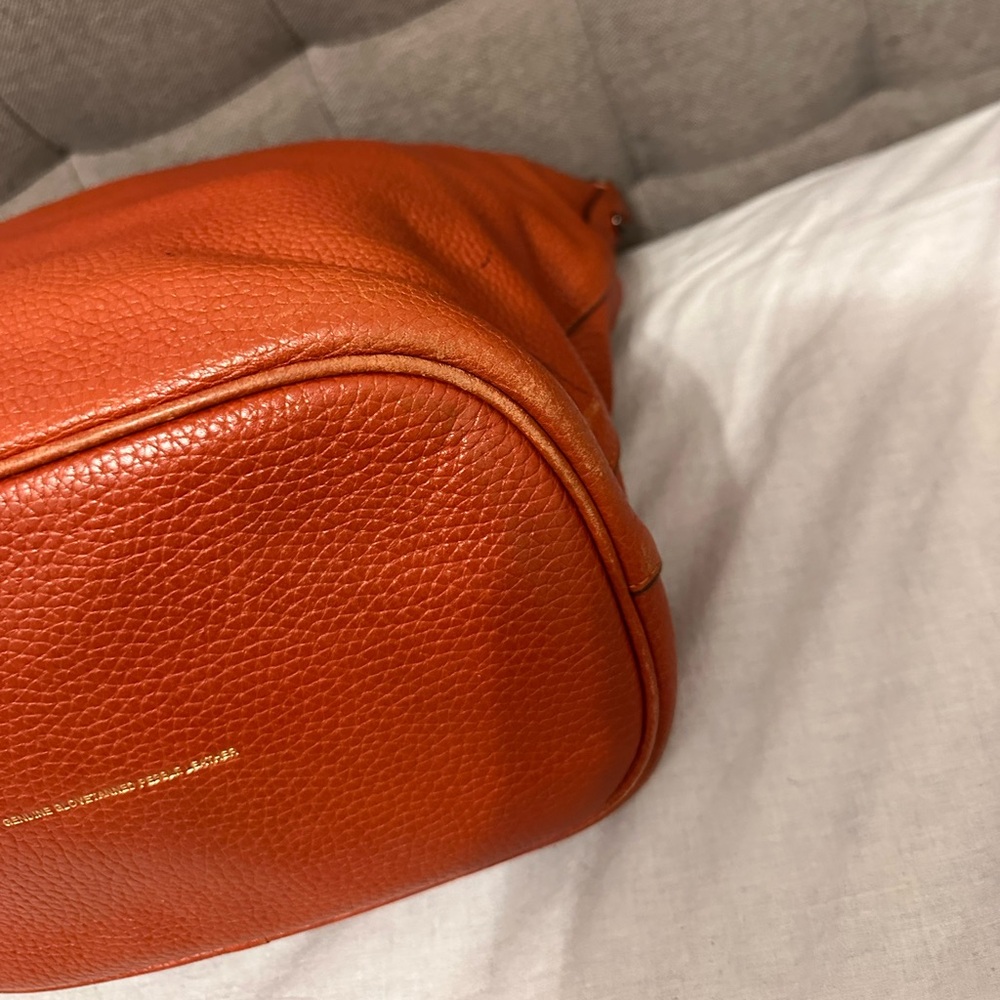 Coach Archive Ltd Ed Natural Pebbled Chili Leather LG Duffle Shoulder Bag RARE! - Picture 5 of 10